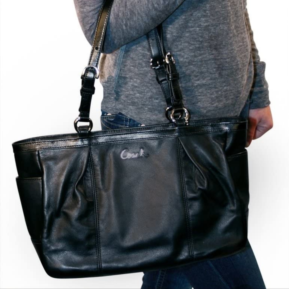 Coach Leather Gallery East West Tote Bag